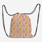Orange Leopards Fabric