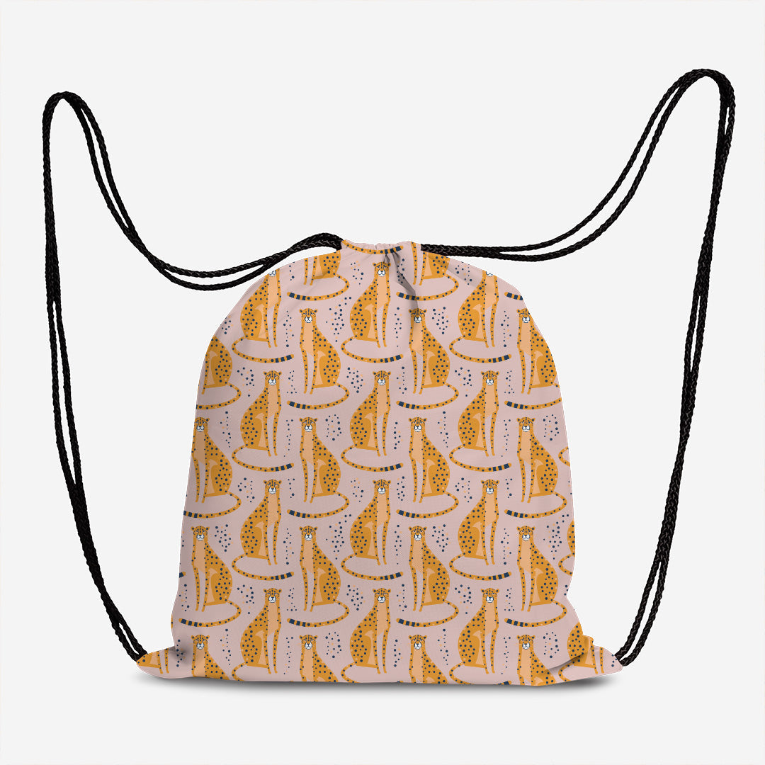 Orange Leopards Fabric
