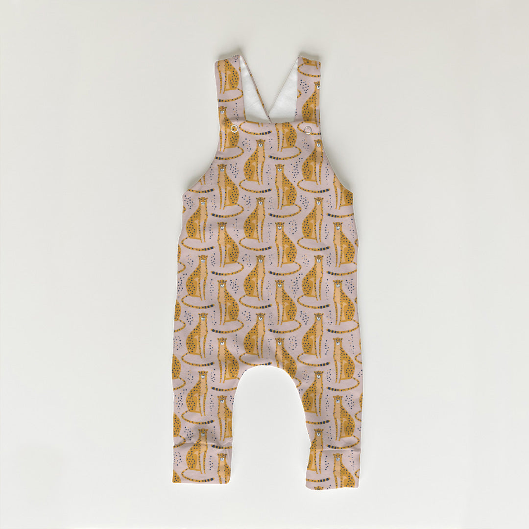 Orange Leopards Fabric
