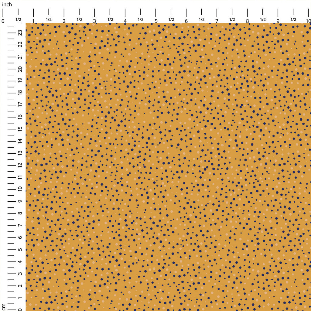Orange Spots Fabric
