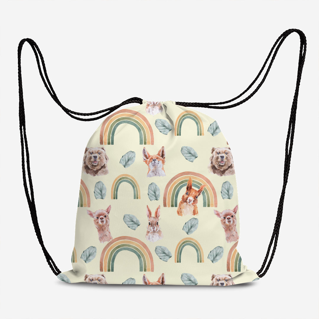 Rainbow Animals Fabric