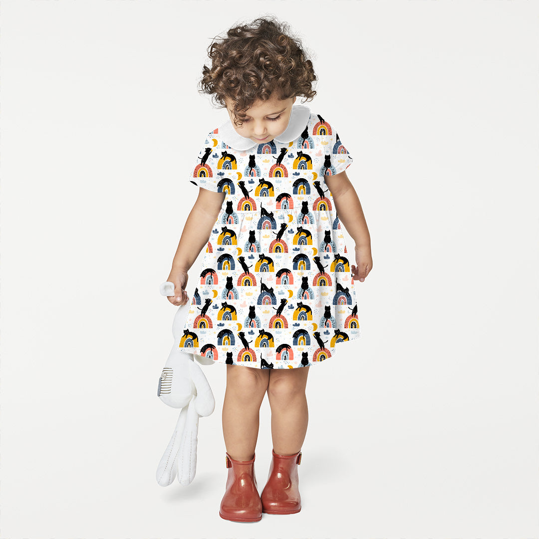 Rainbow Cats Fabric