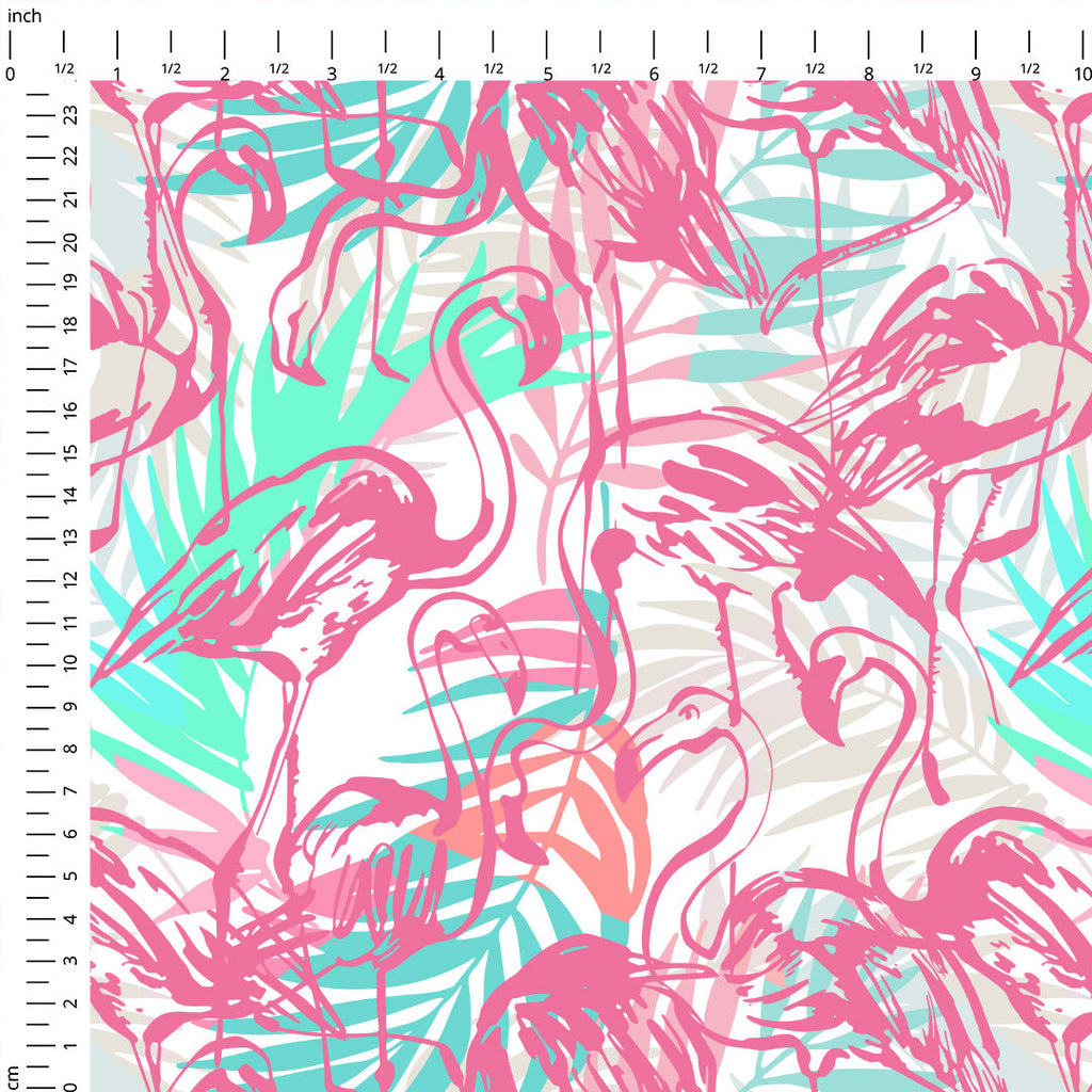 Pastel Flamingos Fabric