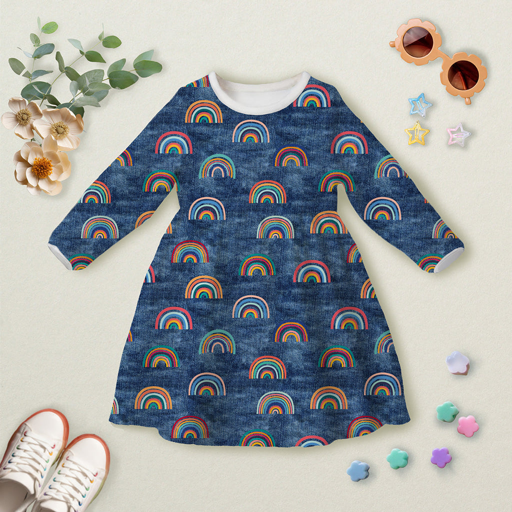 Rainbow Denim Fabric