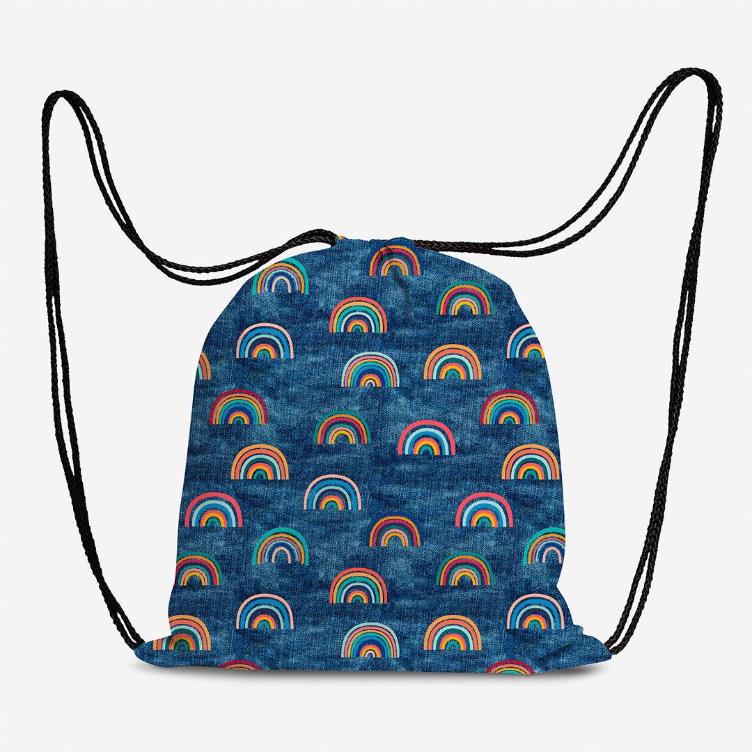 Rainbow Denim Fabric