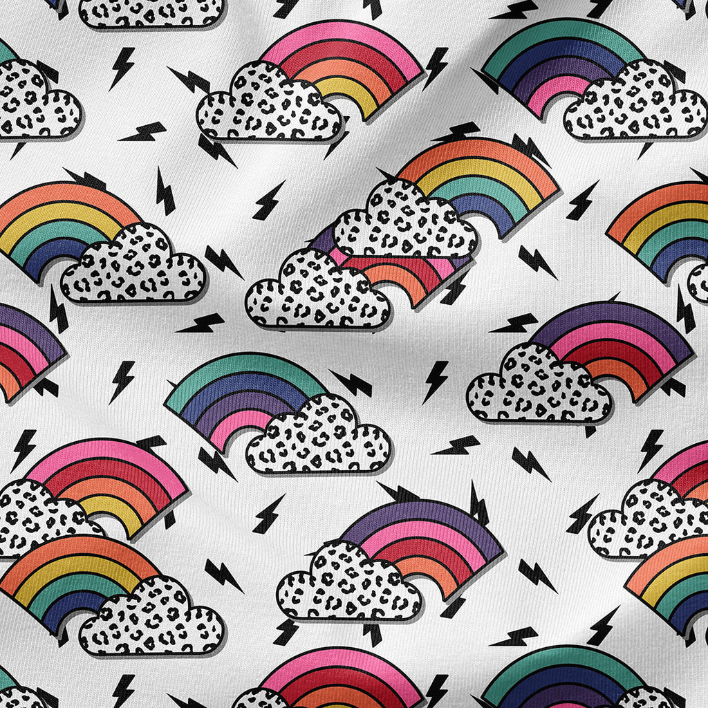 Rainbow Leopard Fabric