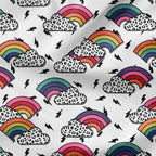 Rainbow Leopard Fabric