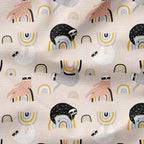 Rainbow Sloths Fabric