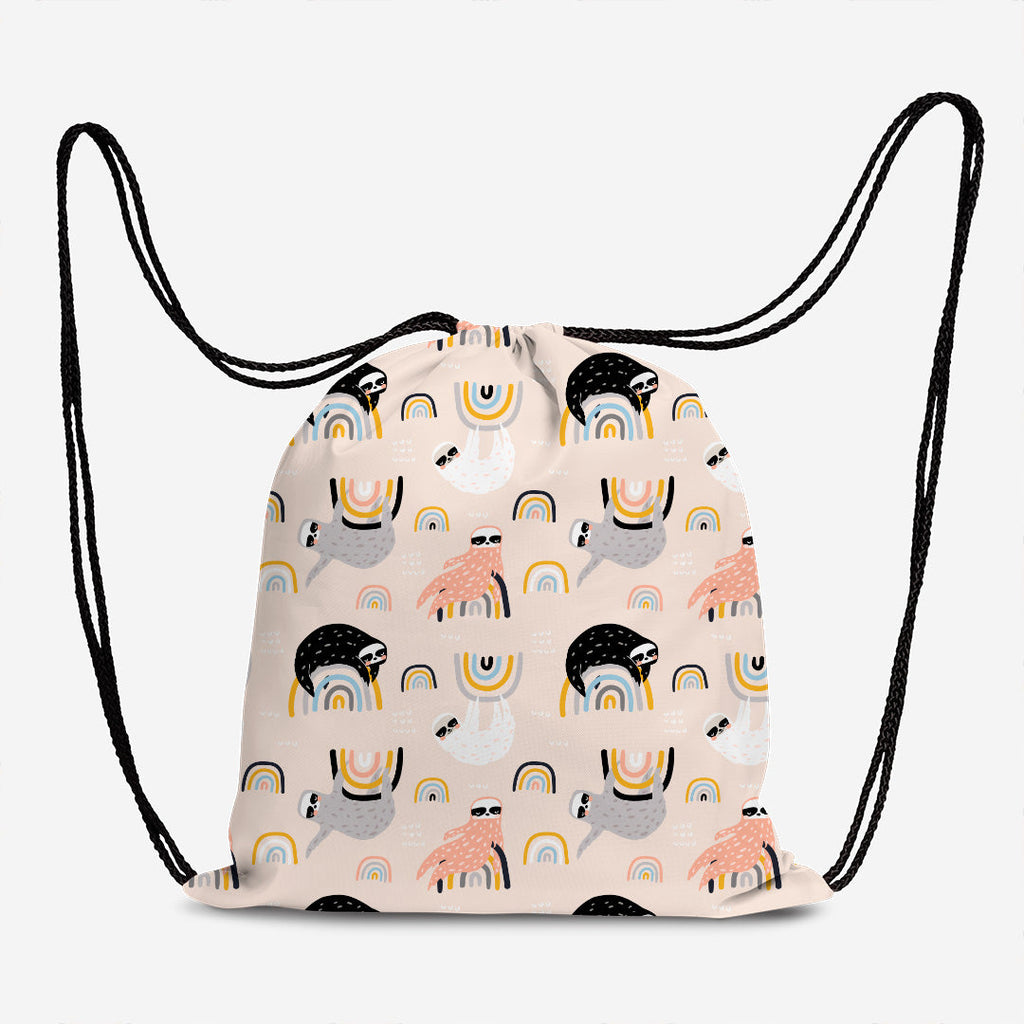 Rainbow Sloths Fabric