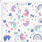 Unicorn Doodles Fabric