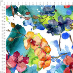 Watercolour Orchids Fabric
