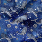 Whales Constellation Fabric