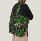 Wild Tropics Black Fabric