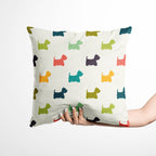 Colourful Westies Fabric