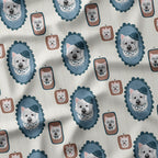Westie Portraits Fabric