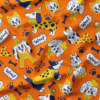 Cosy Dogs Orange Fabric