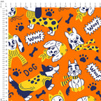 Cosy Dogs Orange Fabric