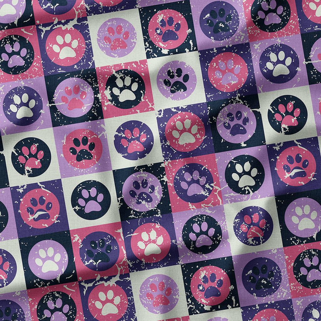 Patchwork Paws Fabric
