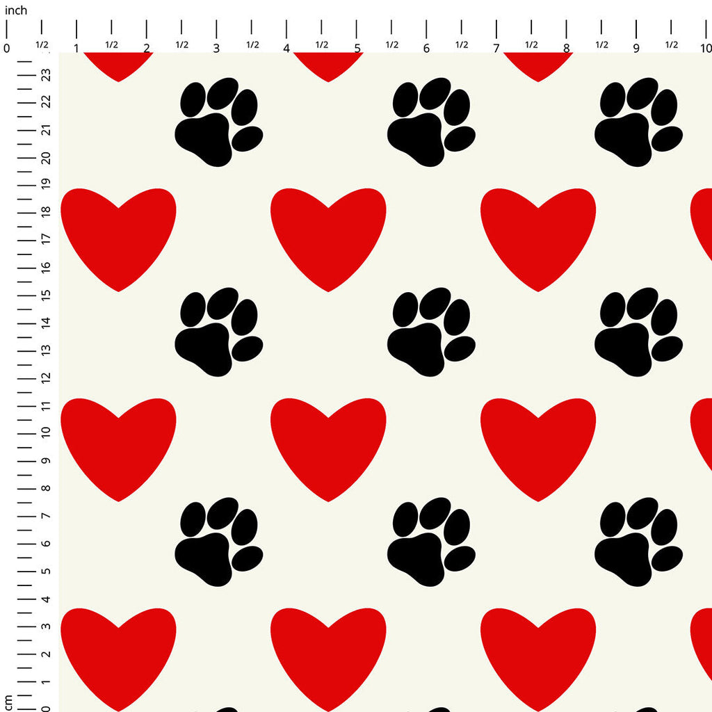 Paws & Hearts Fabric
