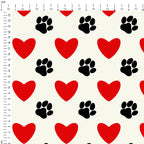 Paws & Hearts Fabric