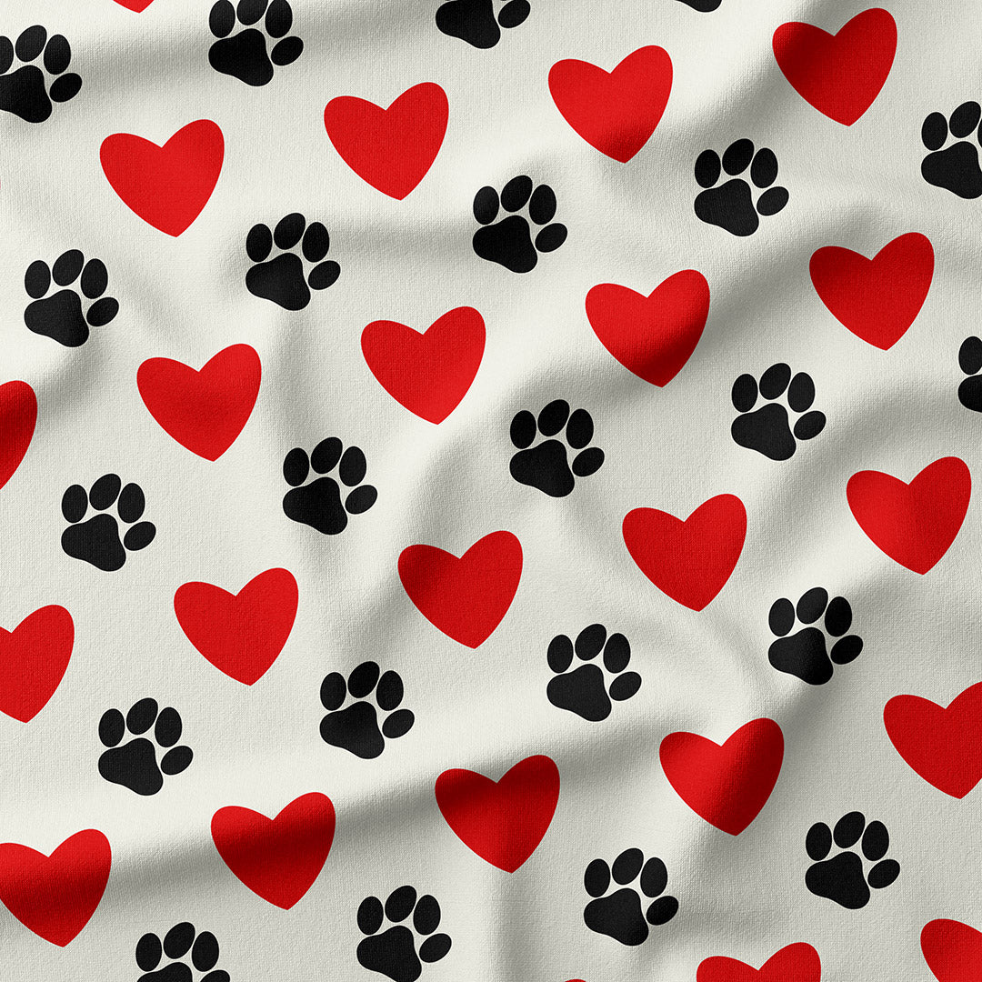 Paws & Hearts Fabric