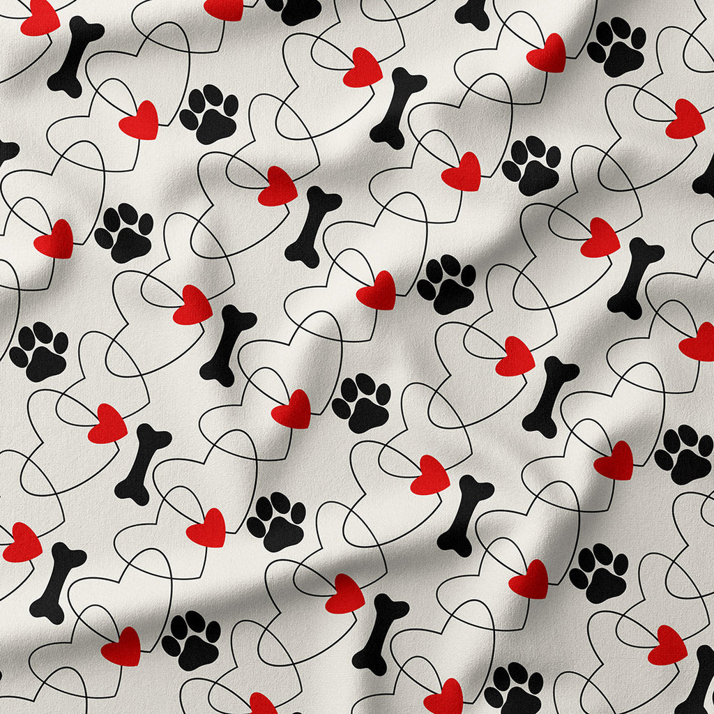Bones & Hearts Fabric