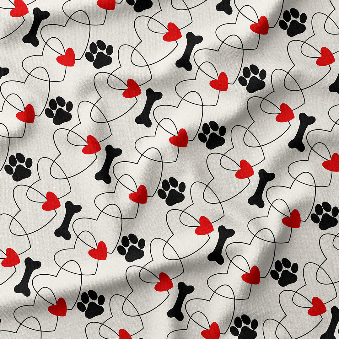 Bones & Hearts Fabric