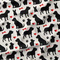 Dog Silhouettes Fabric
