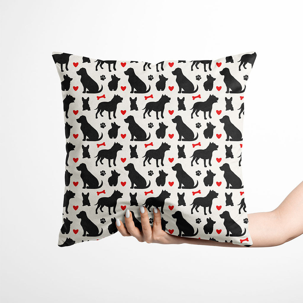 Dog Silhouettes Fabric