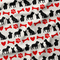 Dog Silhouettes 2 Fabric