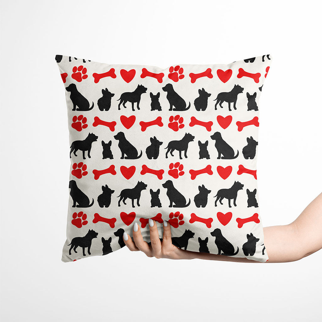 Dog Silhouettes 2 Fabric