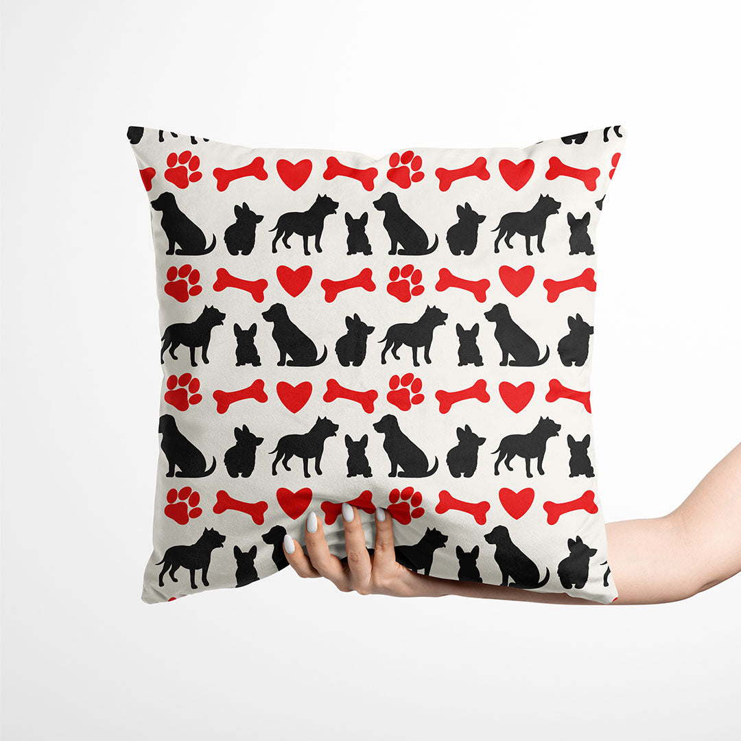Dog Silhouettes 2 Fabric