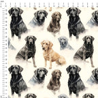 Labradors Fabric