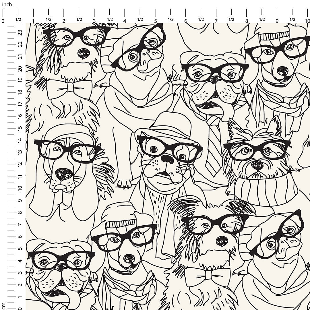 Dapper Dogs Fabric