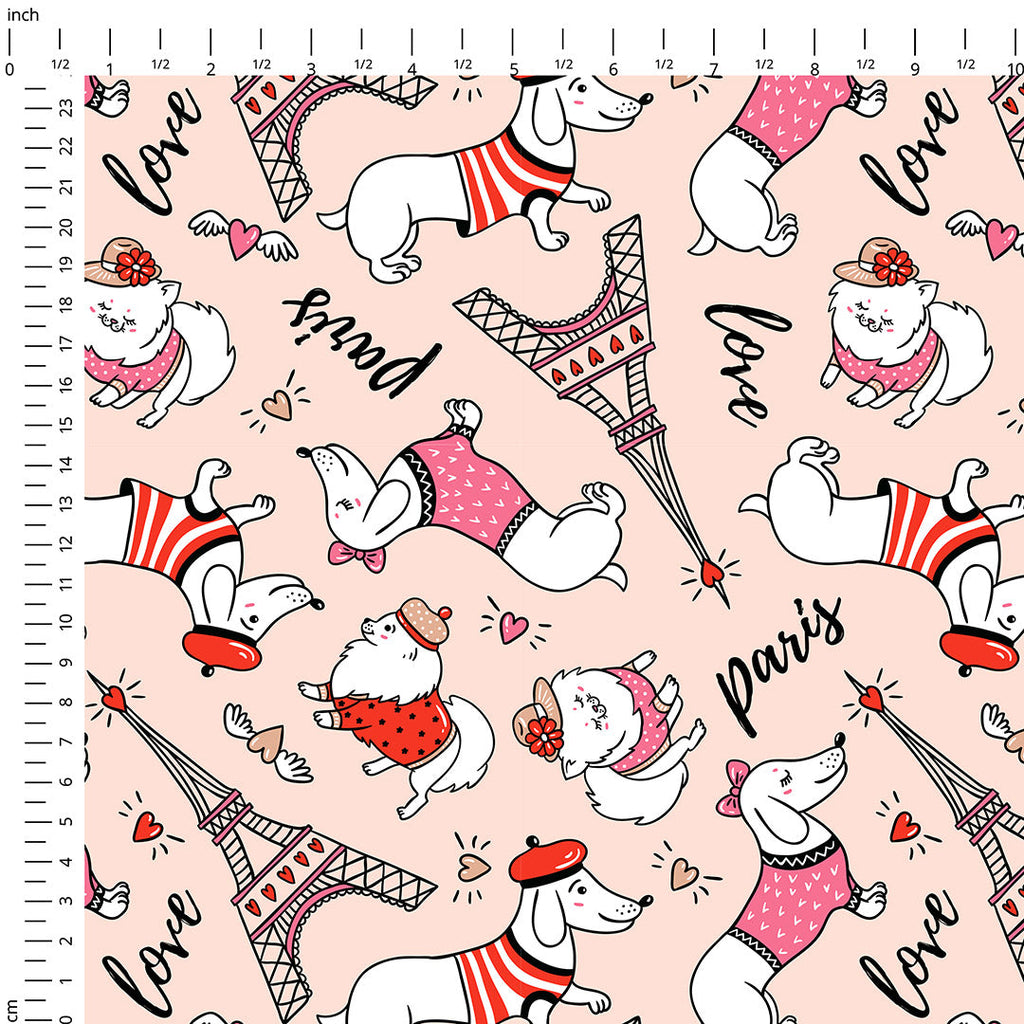 Paris Pups Fabric