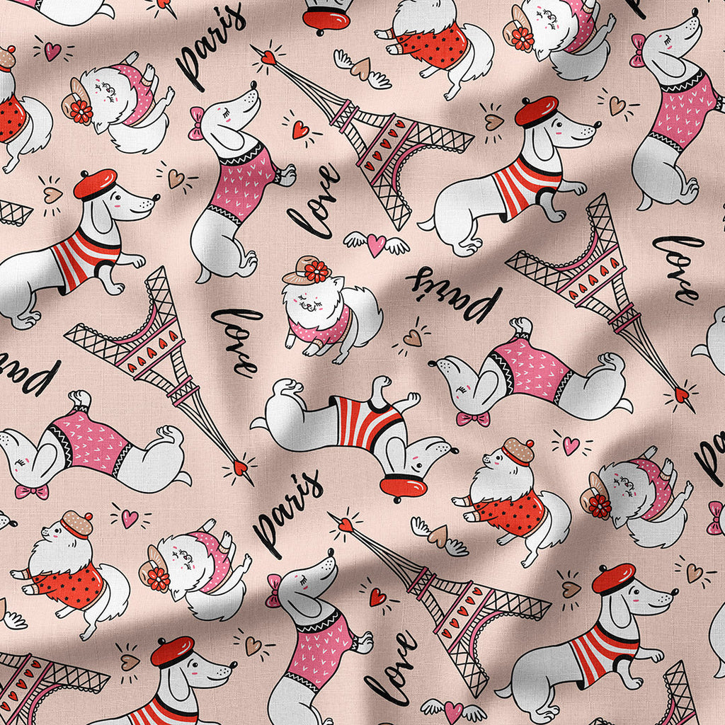 Paris Pups Fabric