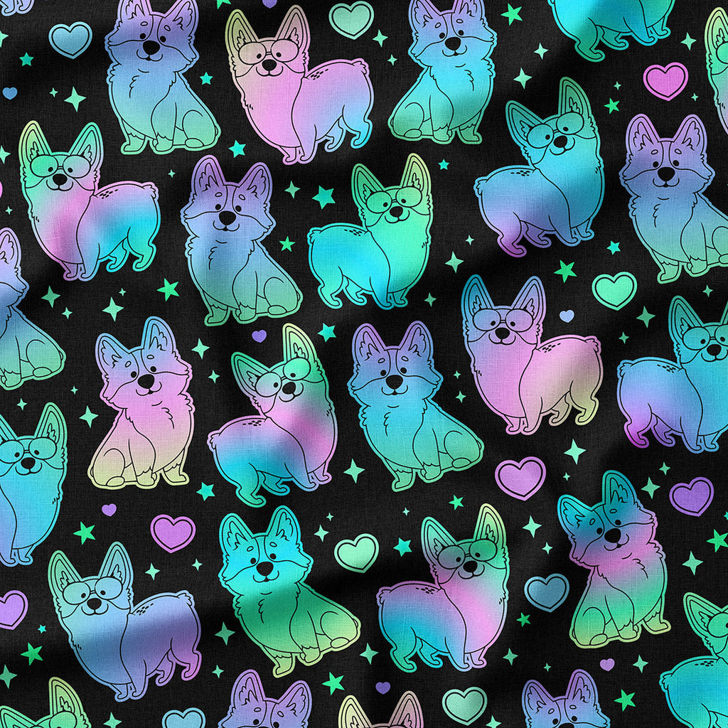 Cosmic Corgis Fabric