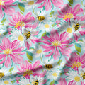 Summer Garden Bees Fabric