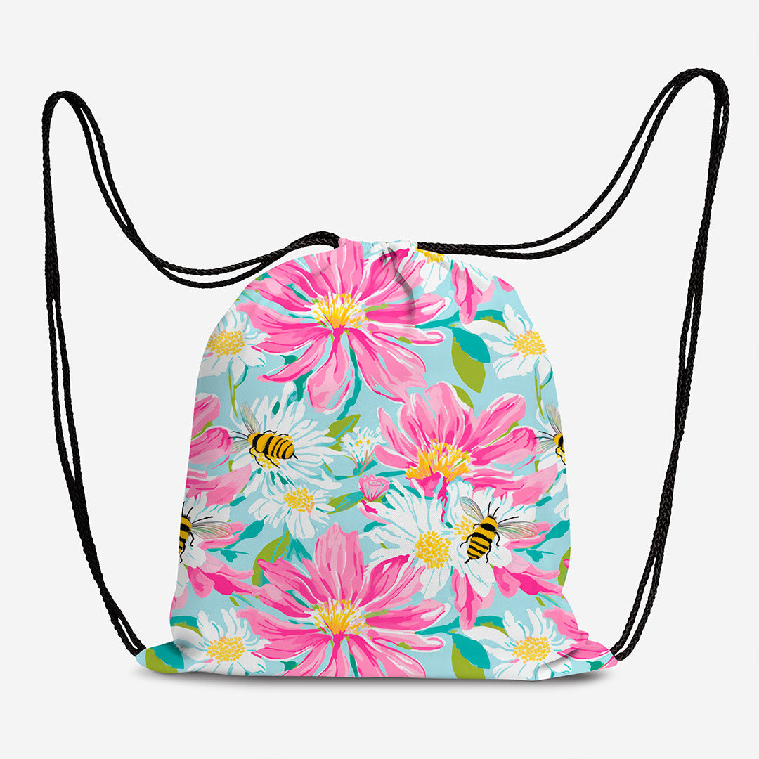 Summer Garden Bees Fabric
