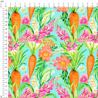 Summer Carrot Patch Fabric