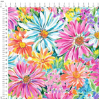 Vibrant Summer Florals Fabric