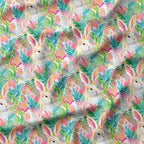 Summer Florals Bunny Fabric
