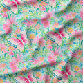 Summer Butterflies Floral Fabric