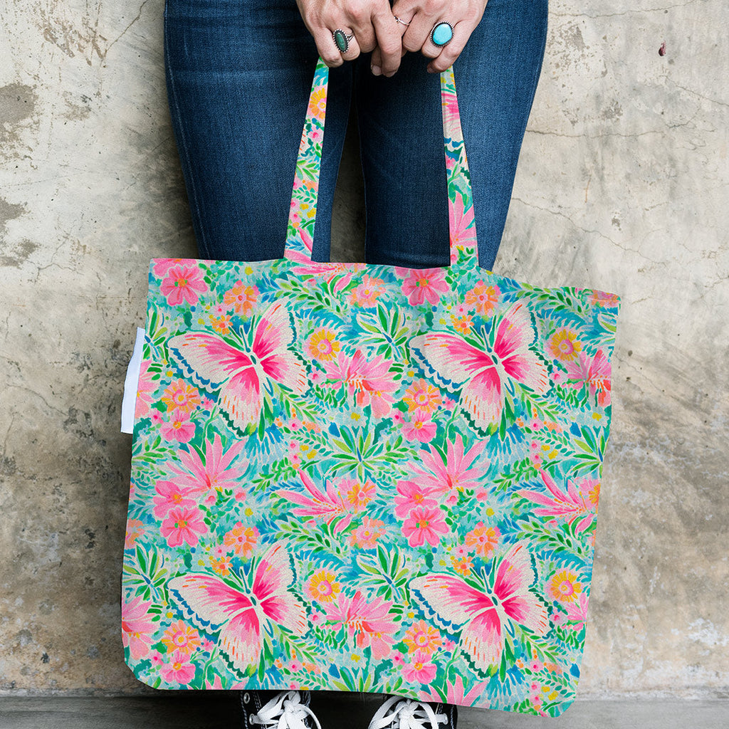Summer Butterflies Floral Fabric