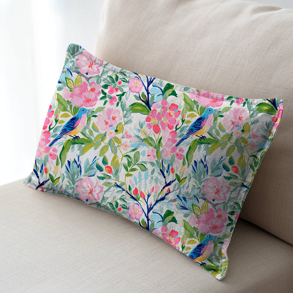 Summer Bird and Floral Fabric