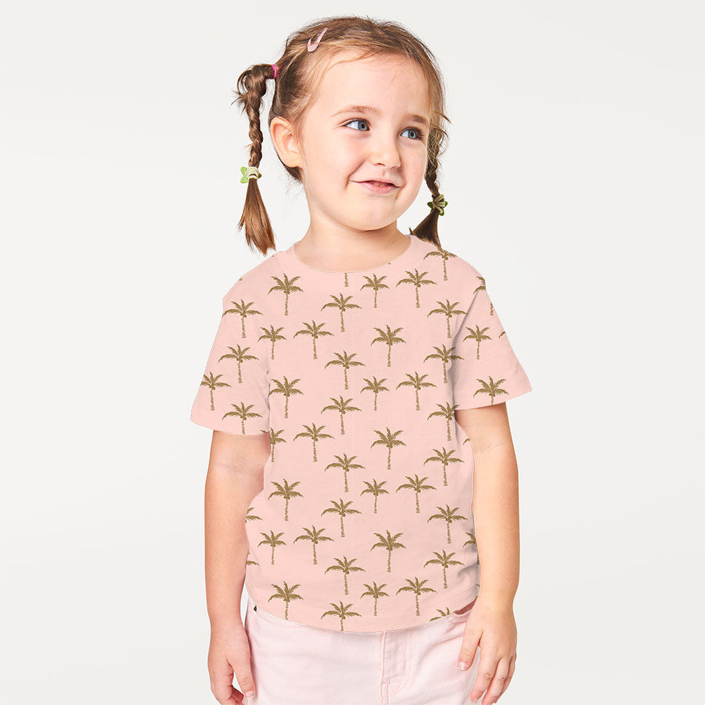 Palm Trees Pink Fabric
