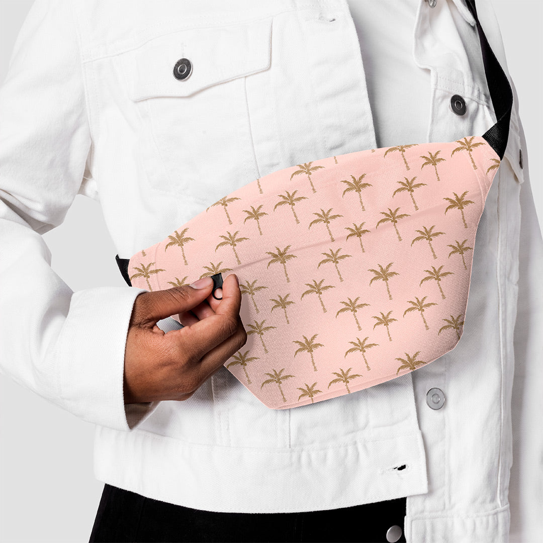 Palm Trees Pink Fabric