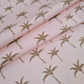 Palm Trees Pink Fabric