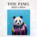 TOTE Panda Blue Fabric Bag Panel