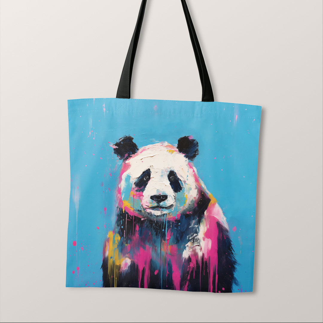 TOTE Panda Blue Fabric Bag Panel